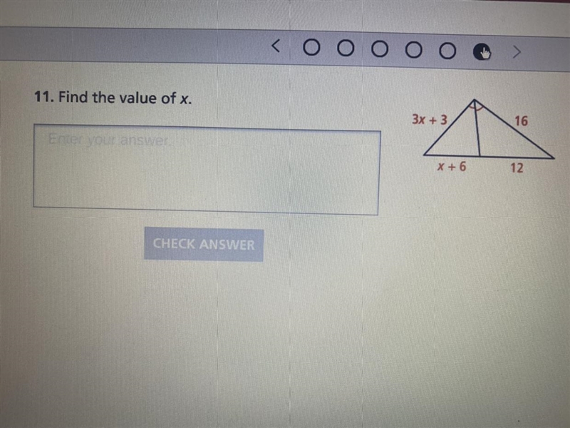 Need help with his geometry question. Find the value of x-example-1