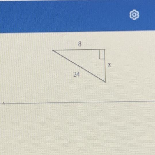 How to solve for X in the triangle-example-1