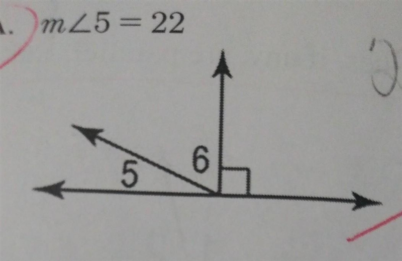 Find the measure of each numbered angle and name the theorems or postulates that justify-example-1