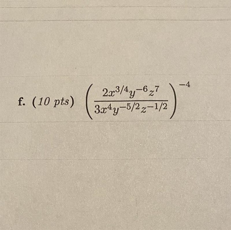 Simplify the expression using only positive exponents in the result. See attached-example-1