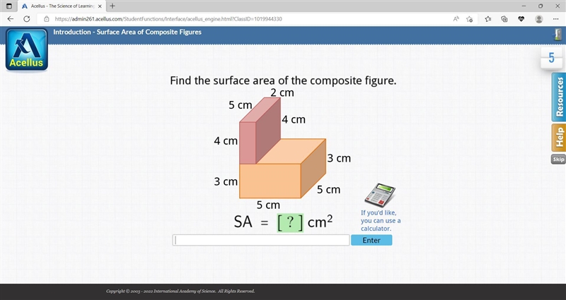 I'll give you 25 points! I just need help! Find the surface area of the composite-example-1