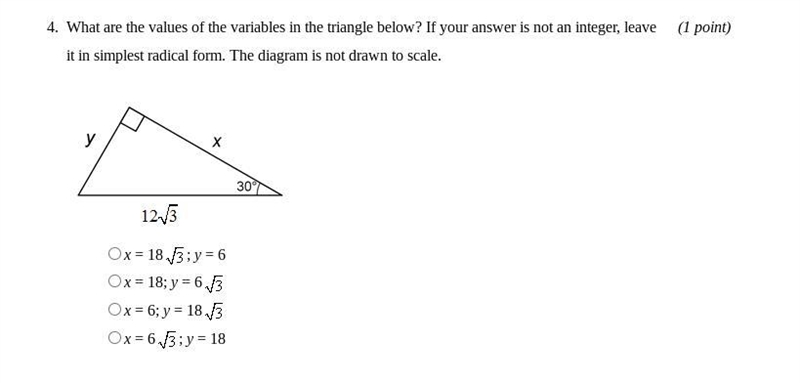 HELPPPP what are the values of the variable in the triangle below?-example-1