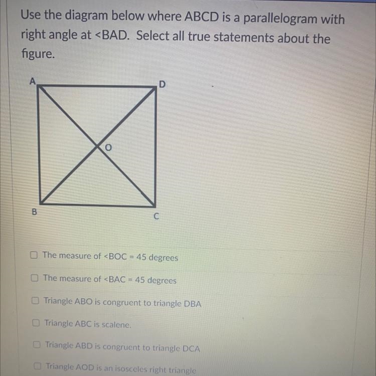 Use the diagram below where ABCD is a parallelogram withright angle at-example-1