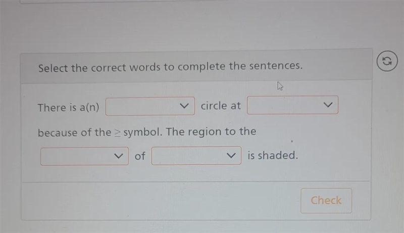 need help with this problem drop down1: open, closeddrop down2: 45, 50, 54drop down-example-1