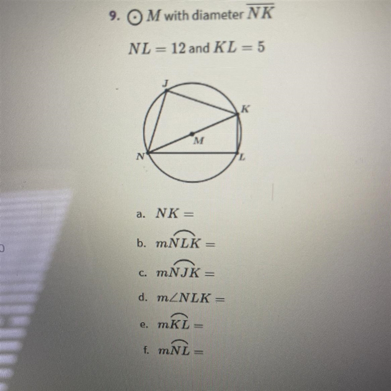 Find the degree measure of the angle or the intercepted arc indicated in each figure-example-1