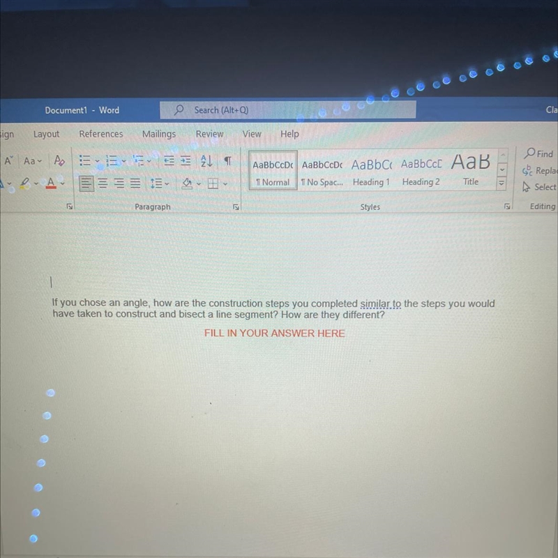 If you chose an angle, how are the construction steps you completed similar to the-example-1