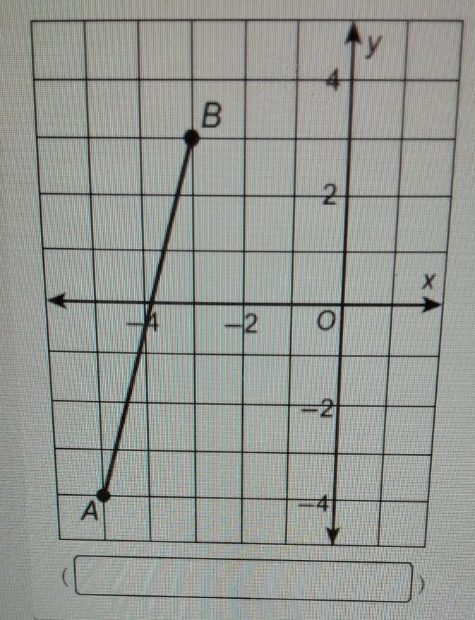 What are the coordinates of the point 3/4 of the way from A to B-example-1