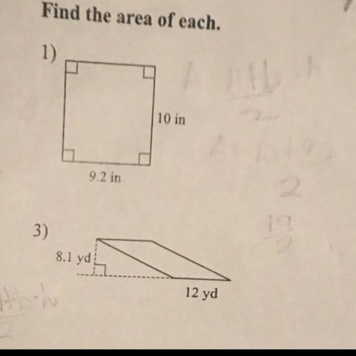 Can anyone help me find the area of these two pls ? ty-example-1