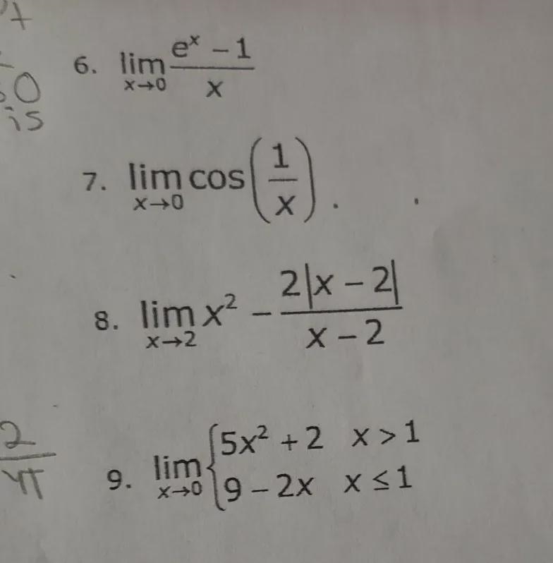 number 8 Investigate the following limits using graph and table use X values: -0.03,-0.02,-0.01,0,0.01,0.02 tell-example-1