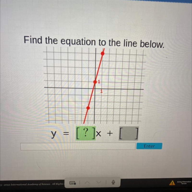 Find the equation to the line below.-example-1