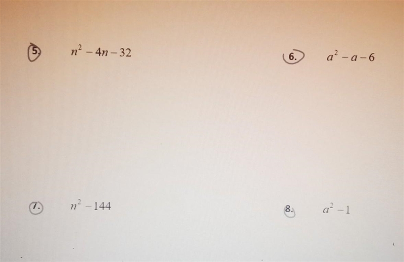 This is a practice assignment. This factoring quadratics, algebra 1.-example-1