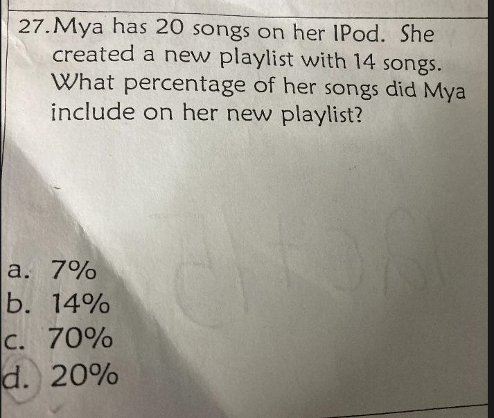 What percentage of her songs did mya include on her new playlist?-example-2