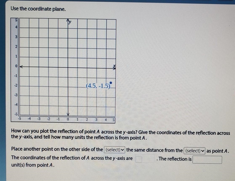 ***Use the image attached please And the (select) options are Y-axis and X-axis-example-1