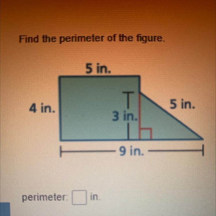 GIVING BRAINILEST! Find the perimeter of the figure!-example-1