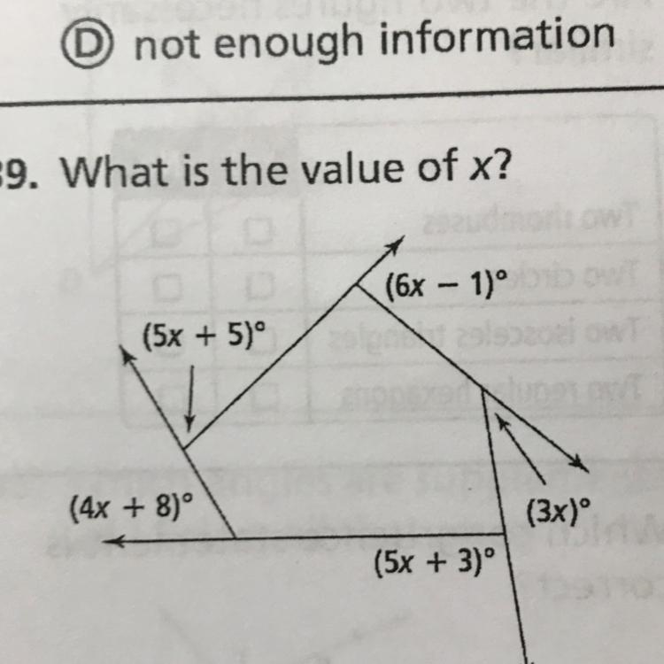 39. What is the value of x?-example-1