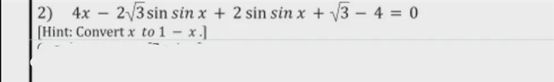 Find the solutions of the following trigonometric equation in the interval [0, 2π).-example-1