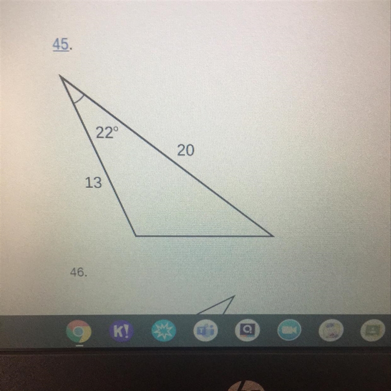 Solve for the unknown side round the the nearest tenth.-example-1