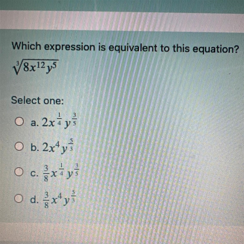 Which expression is equivalent to this equation?-example-1