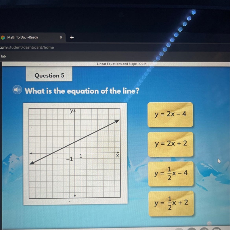 What is the equation of the line? please help!!!-example-1