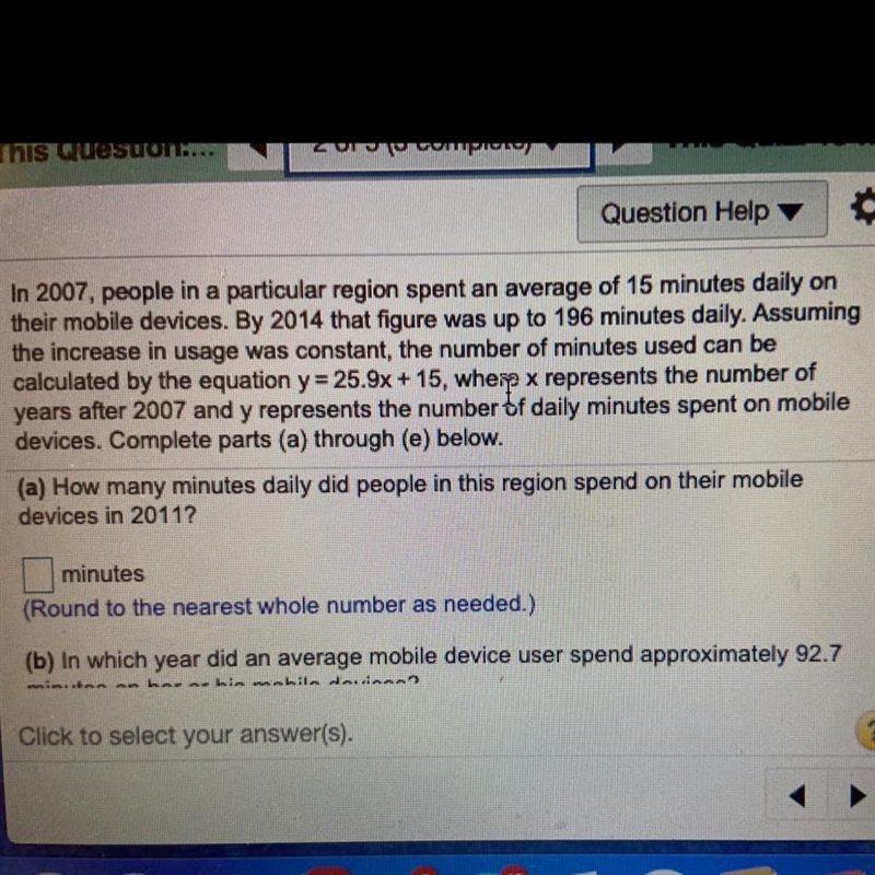 In 2007, people in a particular region spent an average of 15 minutes daily on their-example-1