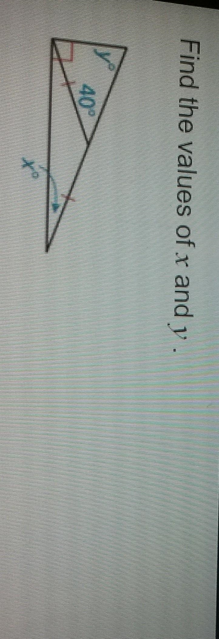 Find the values of x and y.​-example-1