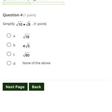 Simplify to the power of 10. To the power of 8-example-1