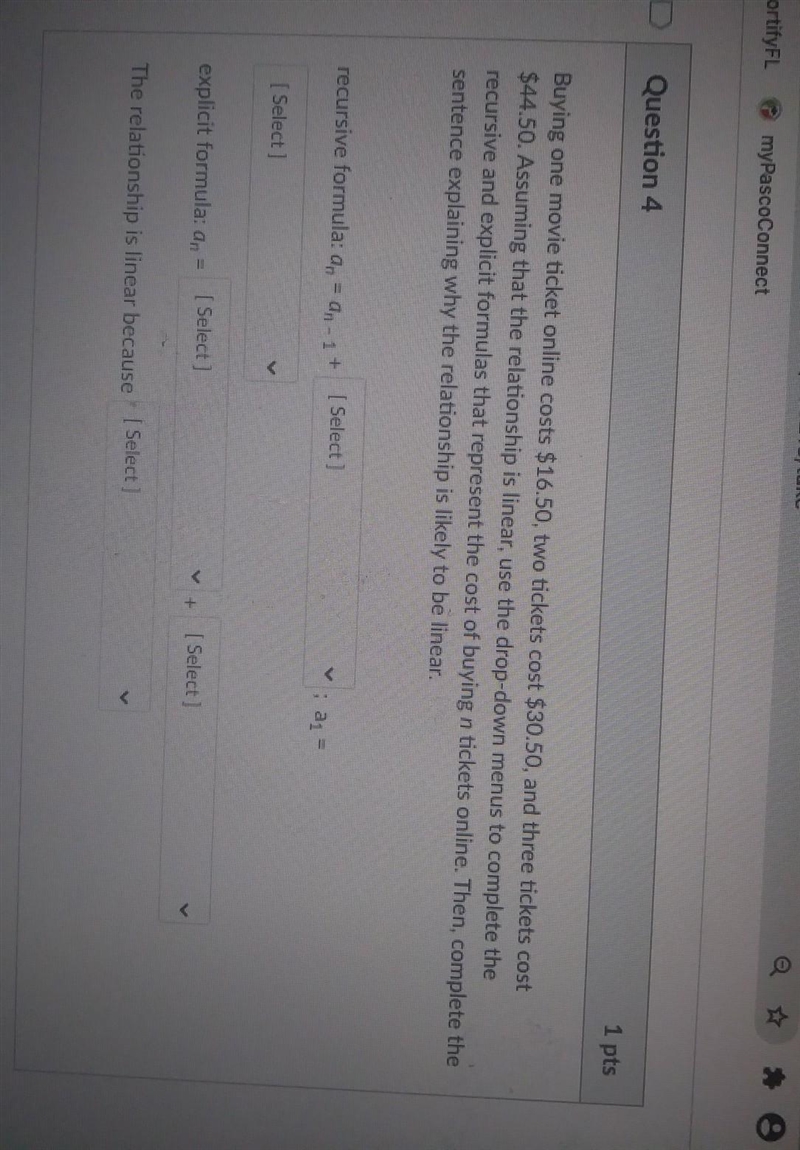 the first drop down answers are 18,10,7,14the second drop down box options are 16.5,30.5,44.5the-example-1