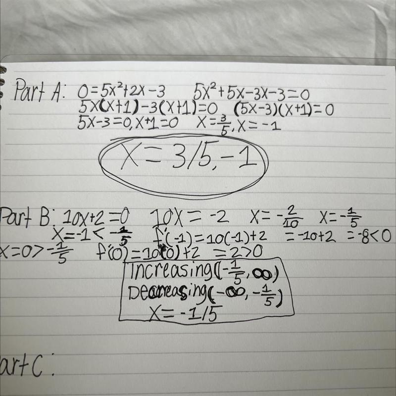 f(x) = 5x2 + 2x − 3What are the steps you would use to graph f(x)? Justify that you-example-1