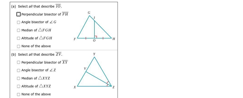 Classify the segment in each part below. Only use the information given in the figure-example-1