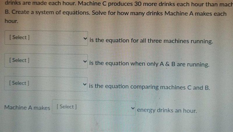 A factory has three machines making energy drinks. When all three machines are running-example-1