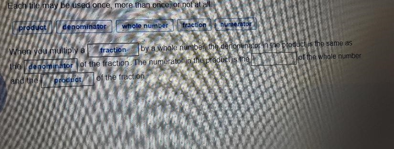 when you multiply a fraction by a whole number is nominated in the product is the-example-1