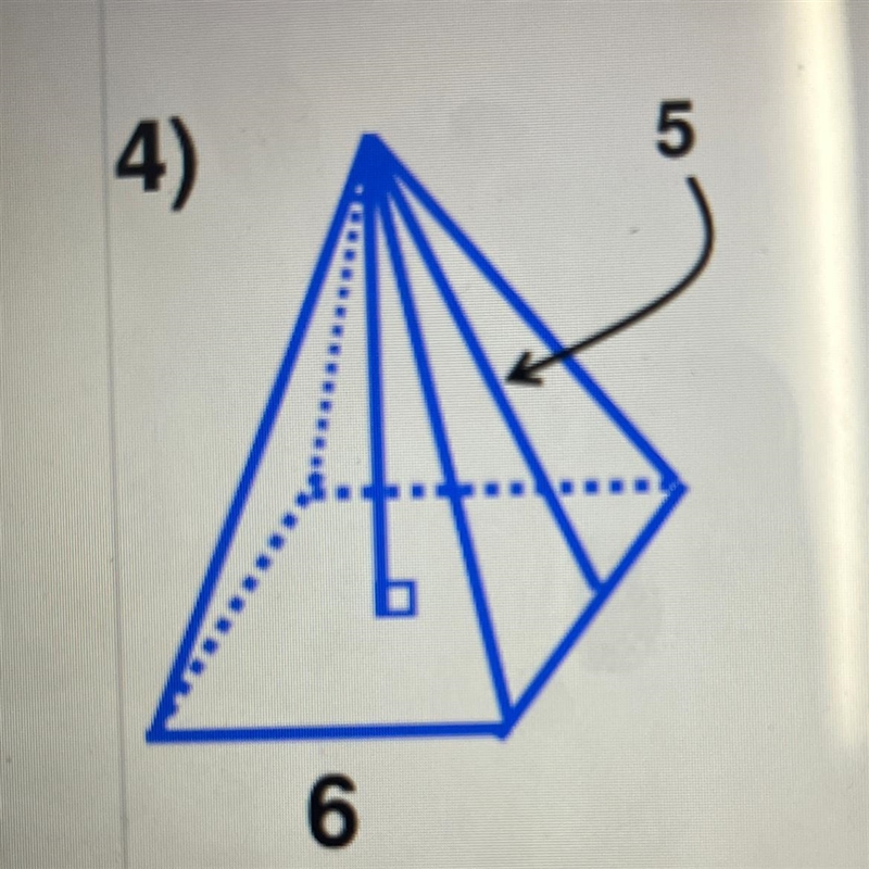 Help me find the volume of this shape. It is a square pyramid.-example-1