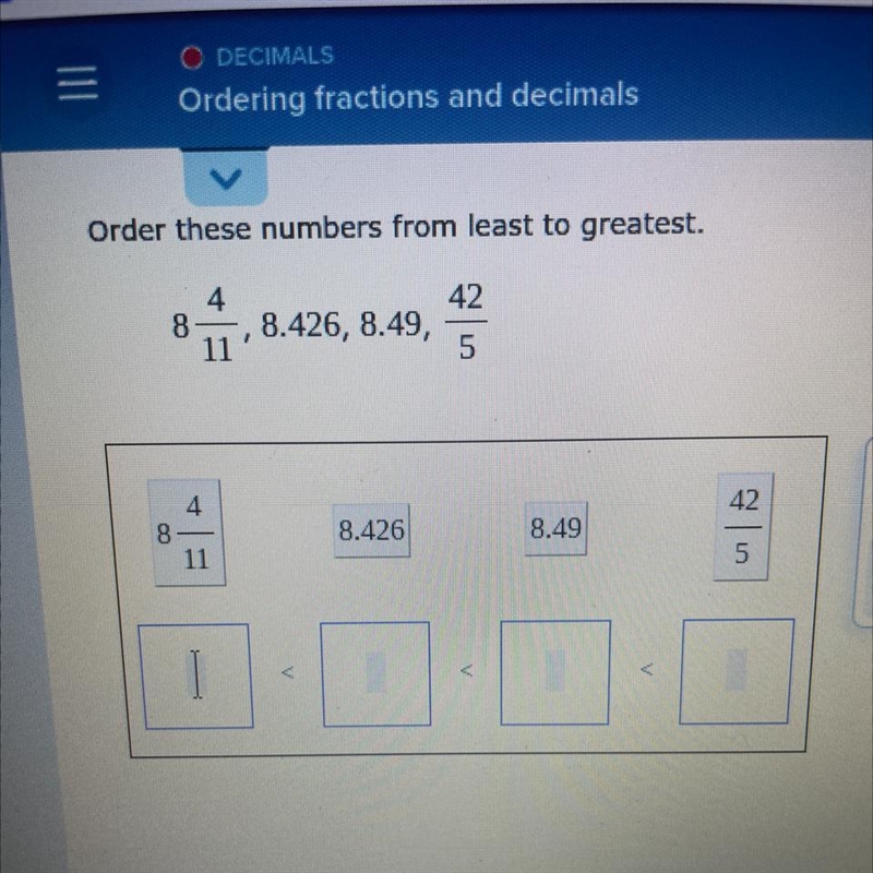 Order these numbers from least to greatest.-example-1