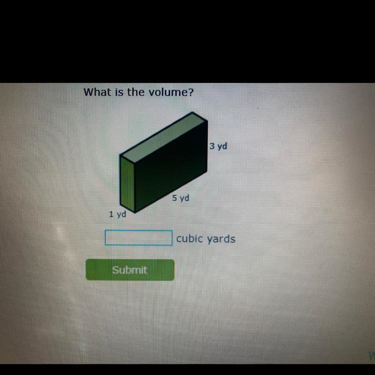 What is the volume of the shape in cubic yards?-example-1