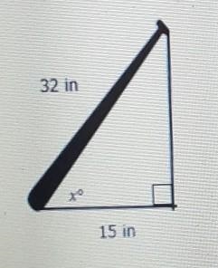 What angle is formed between the ground and the baseball bat?-example-1