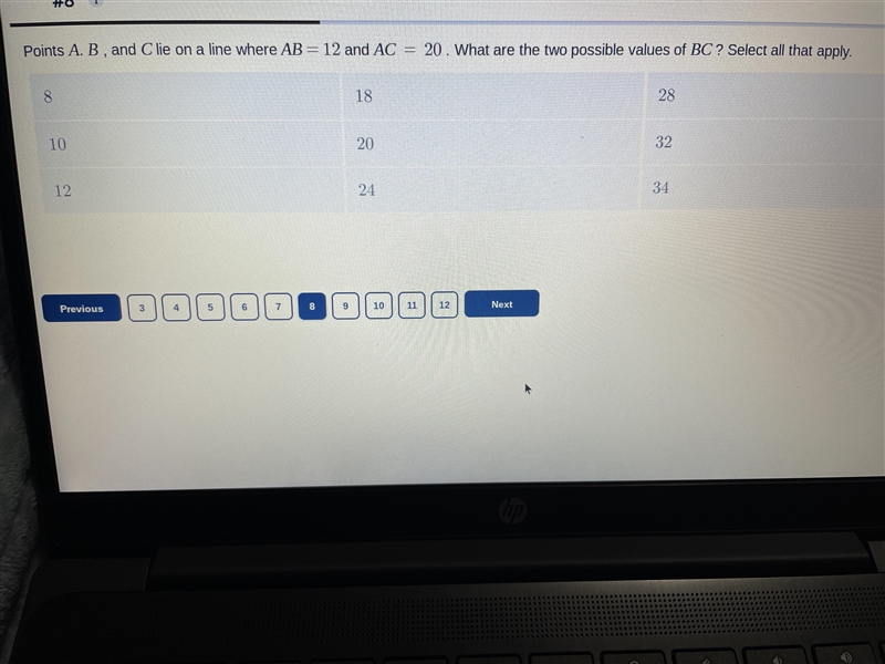 What are two possible values of BC?-example-1