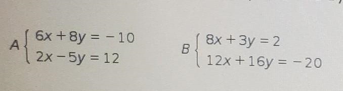 Which statement explains why the two systems of equations below have the same solution-example-1