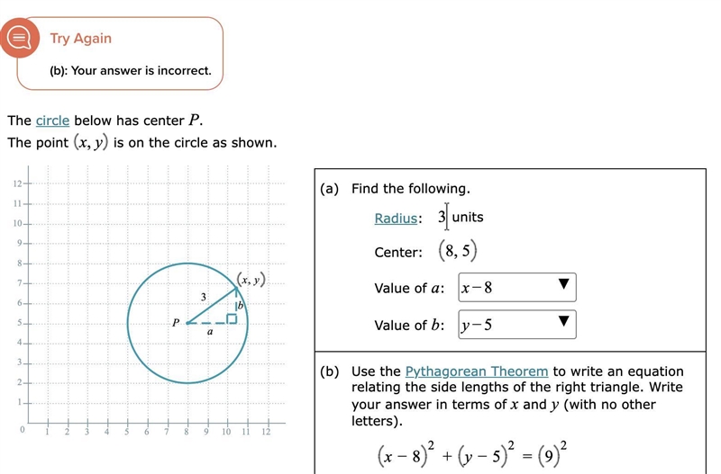 Help me answer this question. check part b and correct it.-example-1