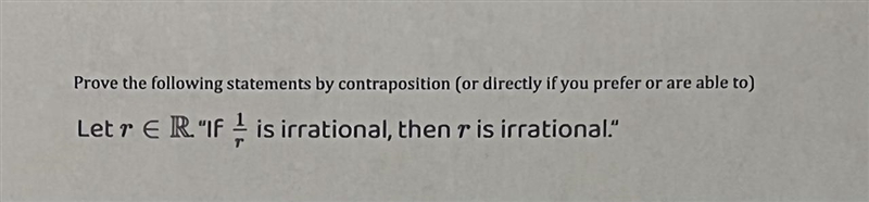 Prove the following statements by contraposition (or directly if you prefer or are-example-1