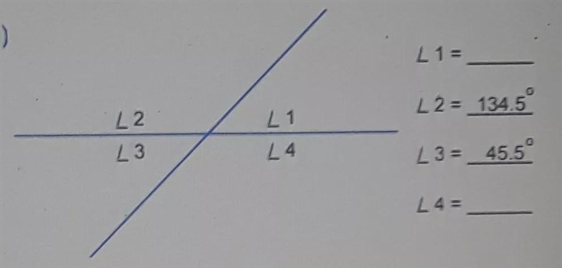 Where can I find L1 and L4 for a missing vertical angles?-example-1