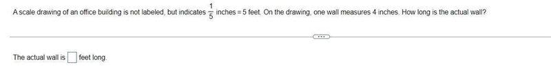 A scale drawing of an office building is not labeled, but indicates 1/5=5 inches feet-example-1