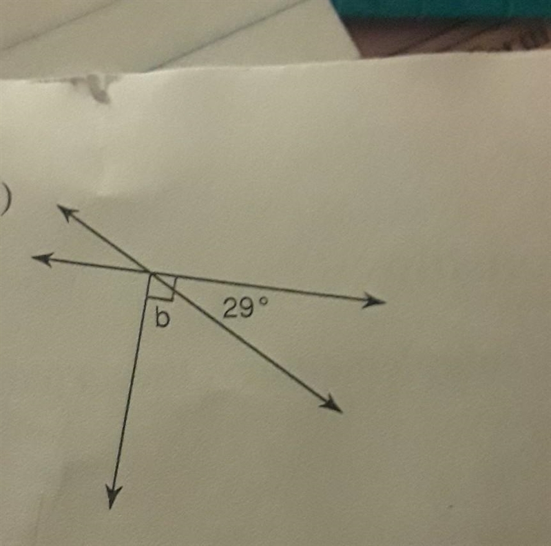 Find the measure of angle b.​-example-1