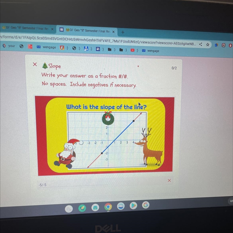 What is the slope of the line?-example-1