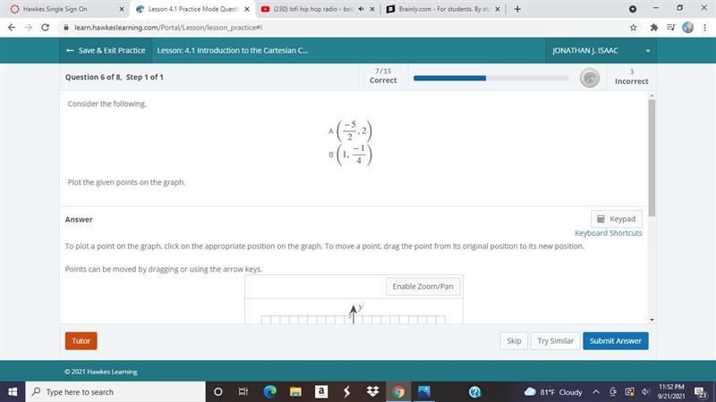 Hi how do I graph these? I don't understand how I'm supposed to graph fractions?-example-1