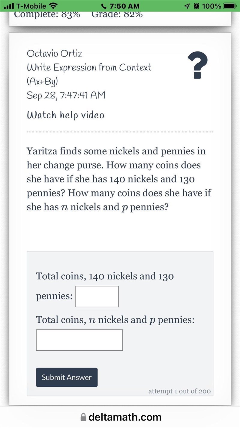 Yaritza finds some nickels and pennies in her change purse. How many coins does she-example-1