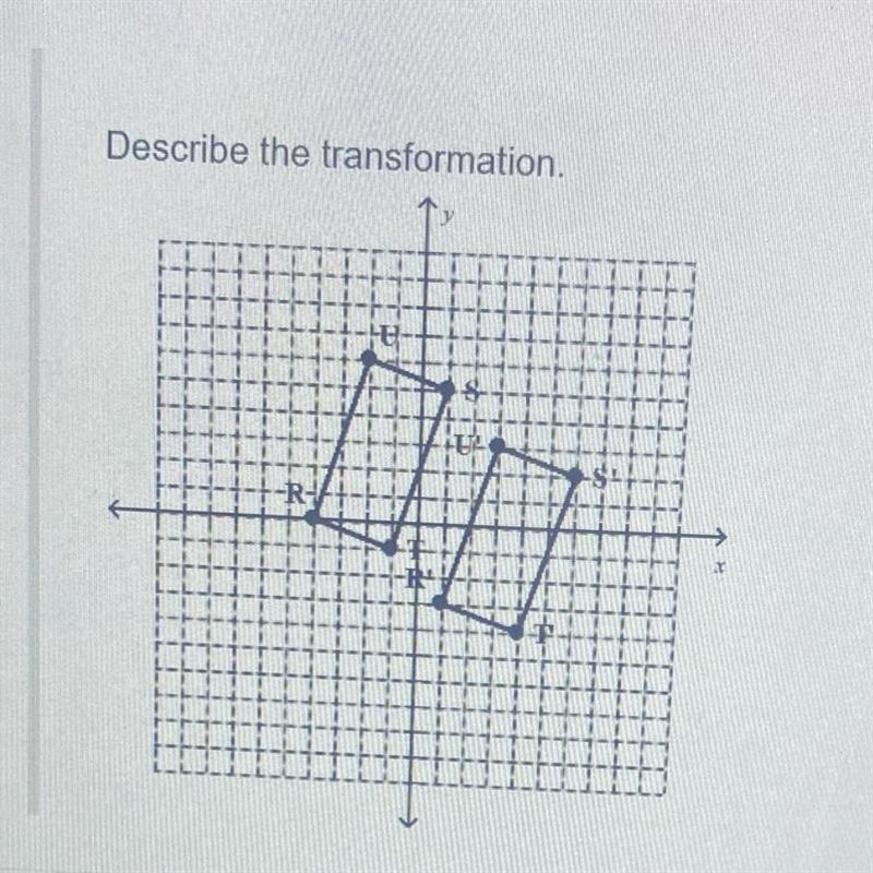 What is the transformation (x,y) (x+5,y -3) (x -5, y+3) (x+3 y-5 ) x-3,y +5-example-1