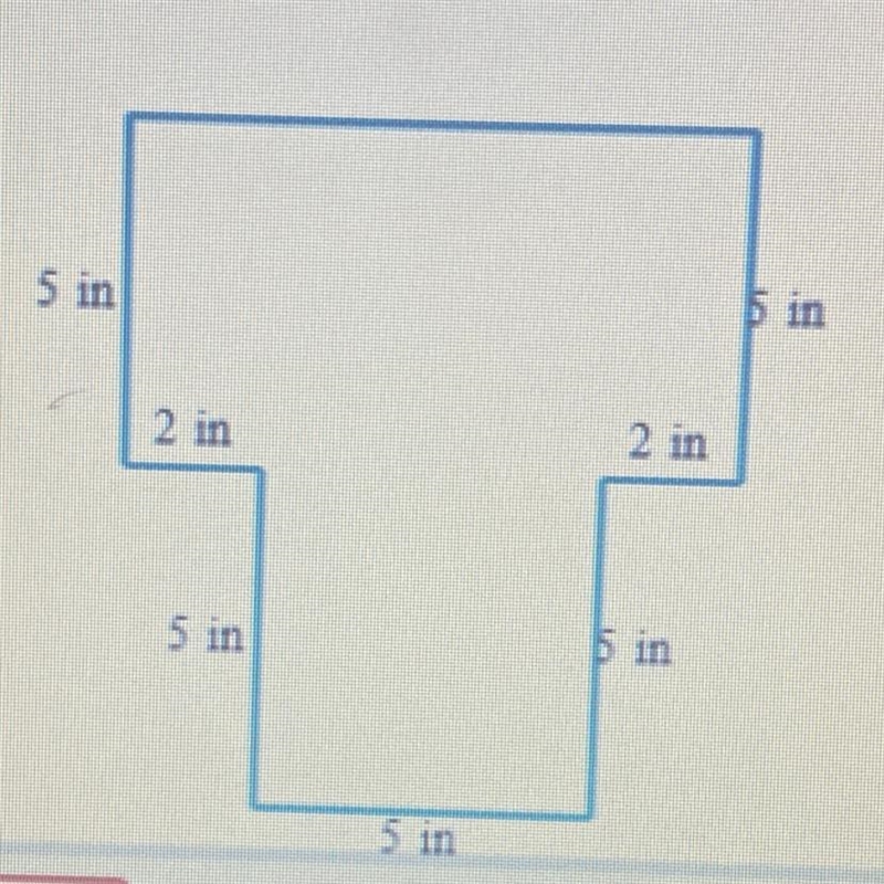 Find the area of the figure. (Sides meet at right angles.)-example-1