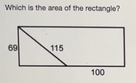 Which is the area of the rectangle? A. 7,935 square units B. 11,500 square units C-example-1