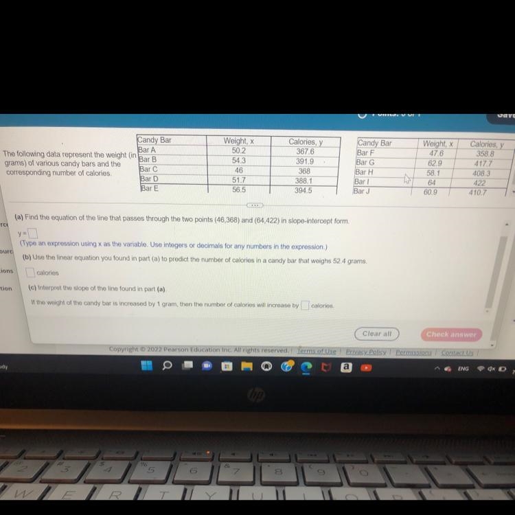 A)Slope intercept form B) linear equationC)I am stuck on this half of my homework-example-1