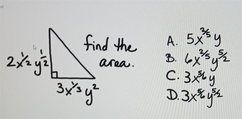 Find the area. can you tell me the answer with a b c or d-example-1